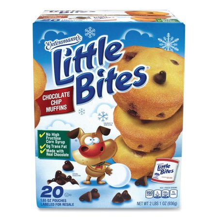 ENTENMANNS LITTLE BITES Little Bites Muffins, Chocolate Chip, 1.65 oz Pouch, PK20 887192